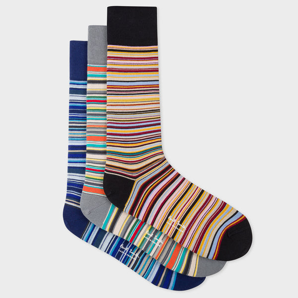 Paul Smith - Men's Signature Stripe Socks - 3 Pack
