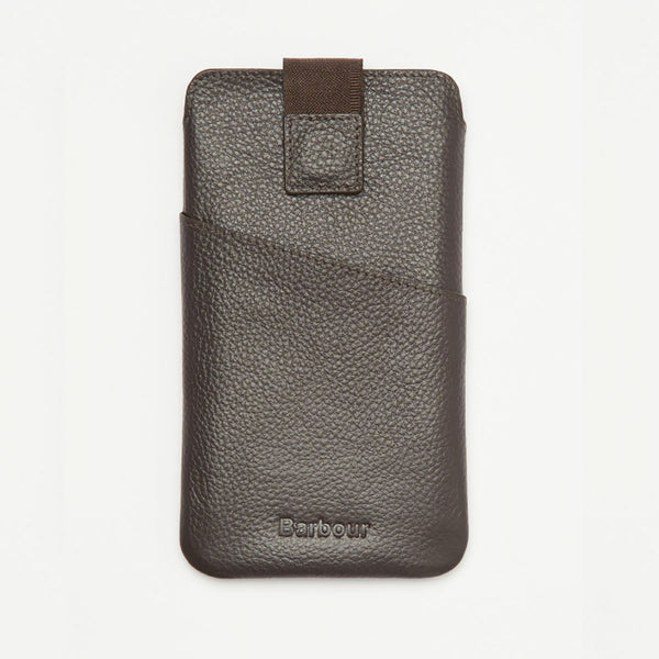 Barbour Amble Phone/Card Pouch in Dark Brown