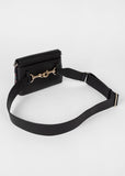 Paul Smith - Women's Black Leather Belt Bag With Swirl Trims