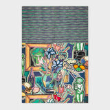 Paul Smith - Women's Multi-Coloured Artist Studio Motif Silk-Blend Scarf